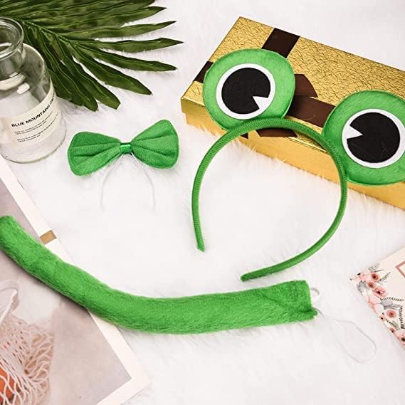 Costum pentru copii, Zola®, model broasca, din 3 piese, verde, marime universala Costum pentru copii, Zola®, model broasca, din 3 piese, verde, marime universala